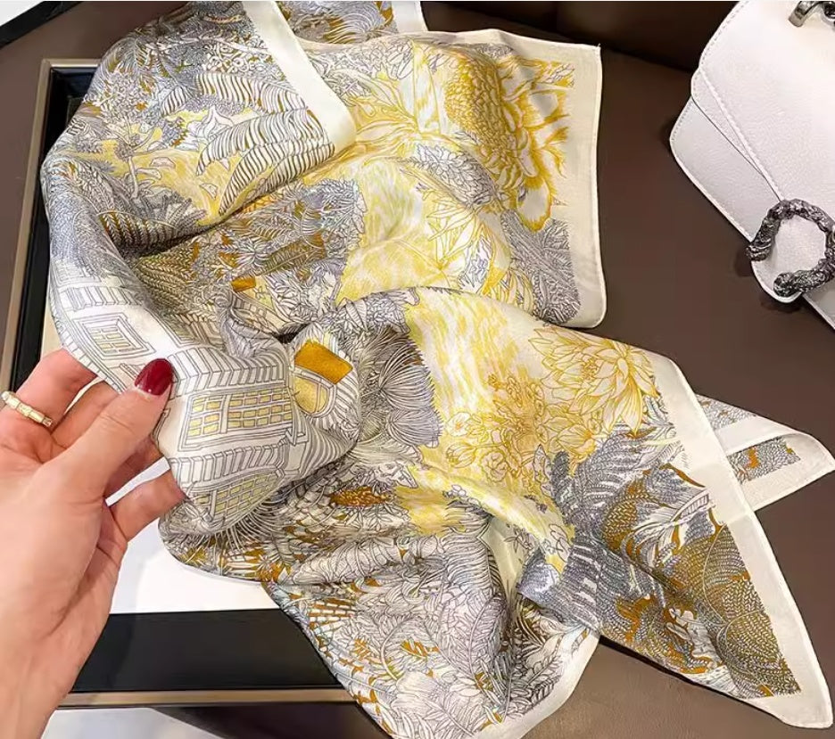 Silk Kerchief All-match Scarf