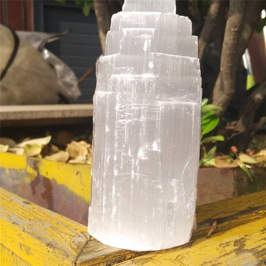 Natural Moroccan Selenite Energy Healing Stone